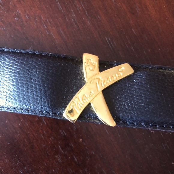 VINTAGE PALOMA PICASSO BLACK LOGO BELT - Picture 4 of 8
